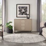 Nourison tapijt Rustic Textures RUS06 IVBLU IVORY BLUE 8XRND 099446835970 interior 3
