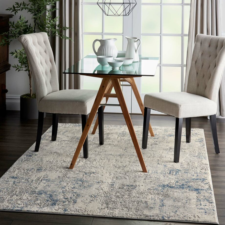 Nourison tapijt Rustic Textures RUS07 IVGRB IVORY GREY BLUE 5X7 099446496065 interior 3 C