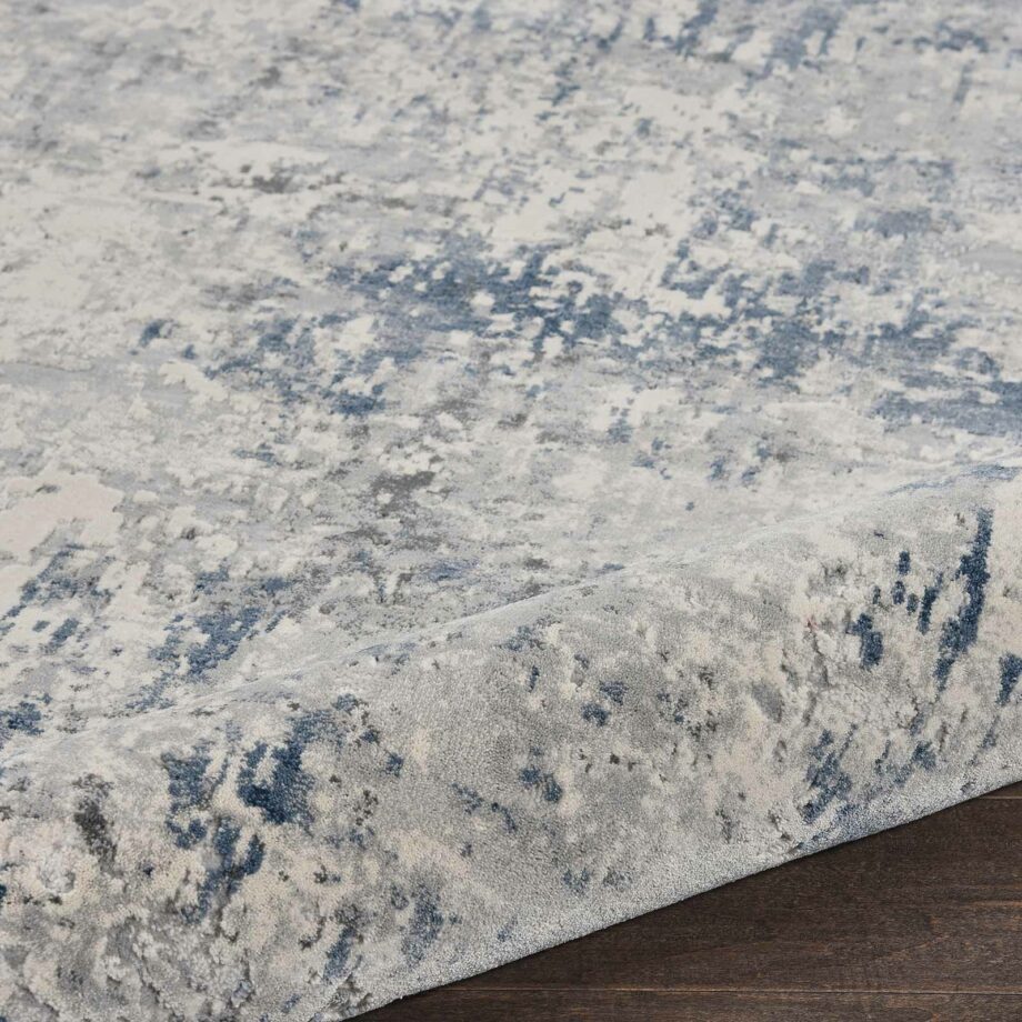 Nourison tapijt Rustic Textures RUS07 IVGRB IVORY GREY BLUE 8XRND 099446836175 TX01