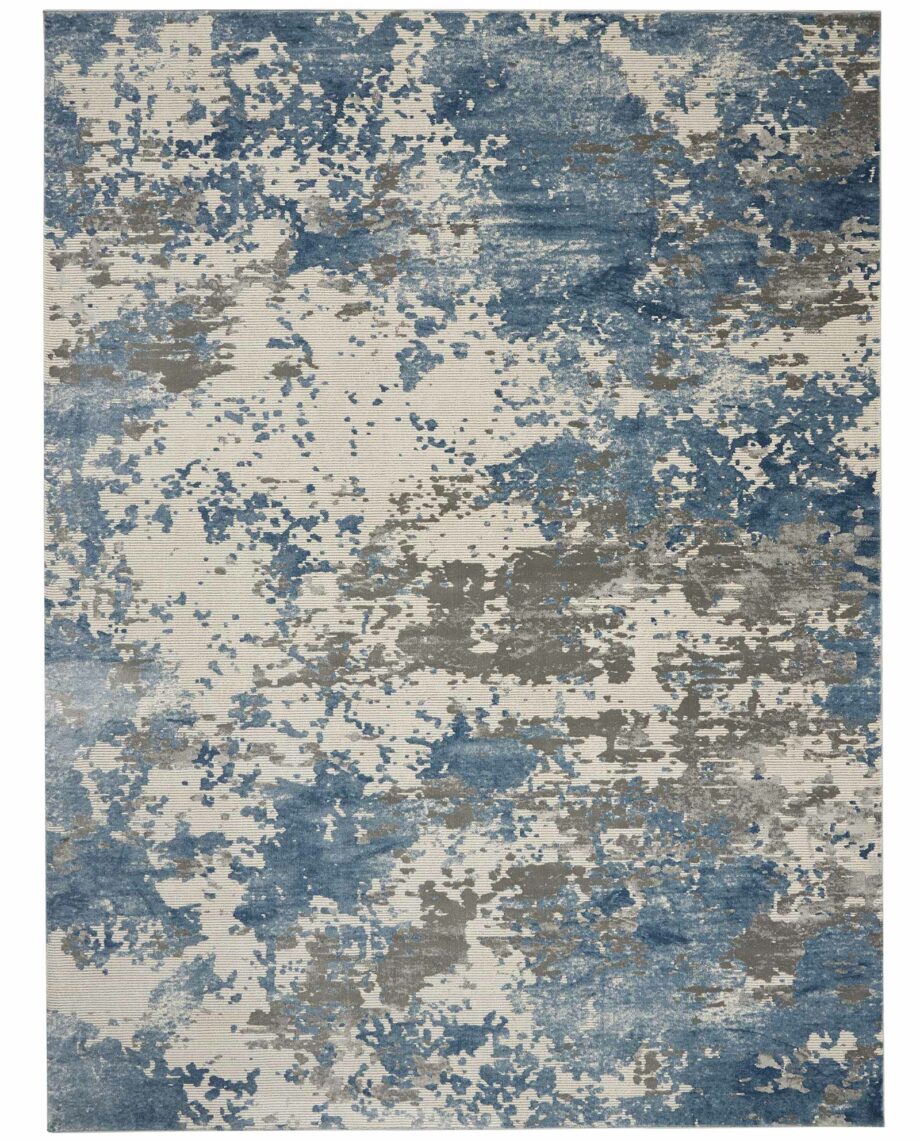 Nourison tapijt Rustic Textures RUS08 GRYBL GREY BLUE 8x11 099446496362