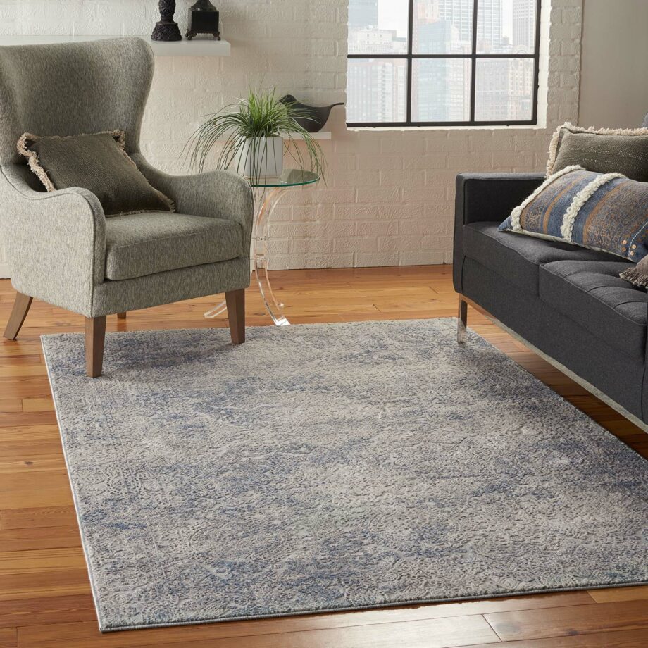 Nourison tapijt Rustic Textures RUS09 IVLTB IVORY LIGHT BLUE 6x9 099446089397 interior 3