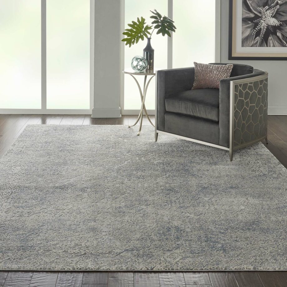Nourison tapijt Rustic Textures RUS09 IVLTB IVORY LIGHT BLUE 8x11 099446496447 interior 1