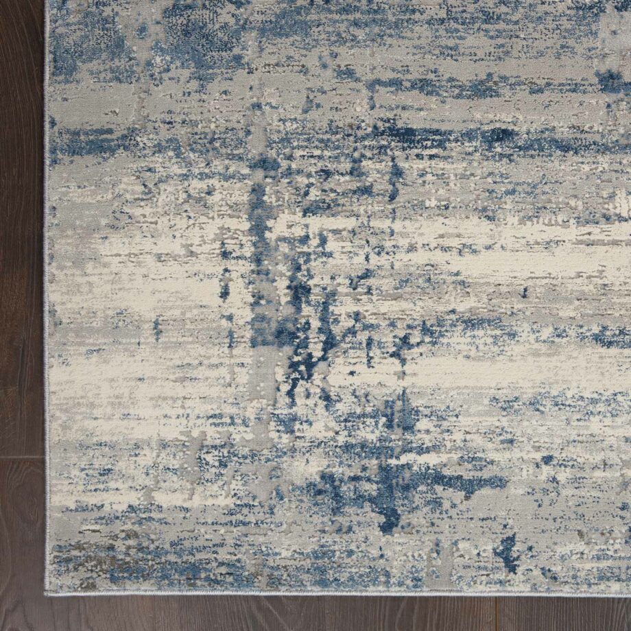 Nourison tapijt Rustic Textures RUS10 IVBLU IVORY BLUE 5X7 099446496096 CR C