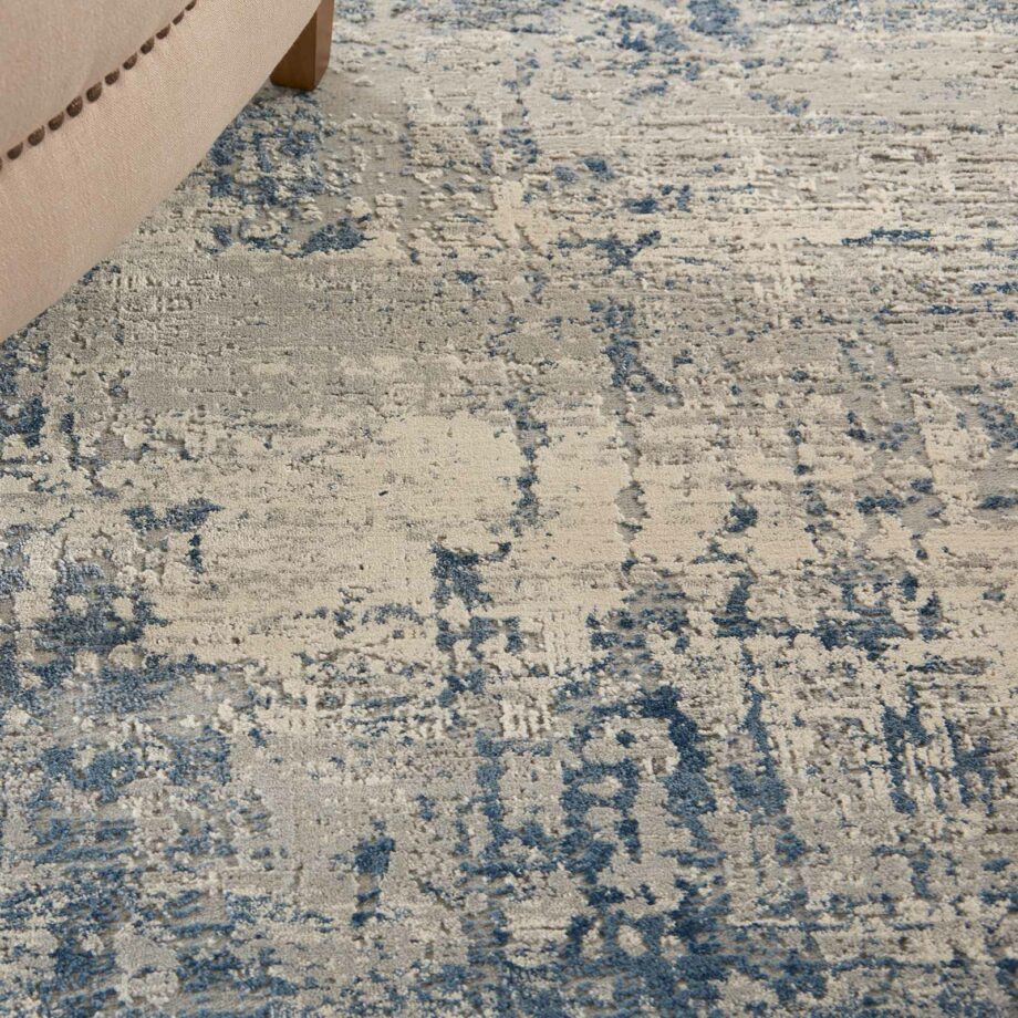 Nourison tapijt Rustic Textures RUS10 IVBLU IVORY BLUE 5X7 099446496096 interior 2 C