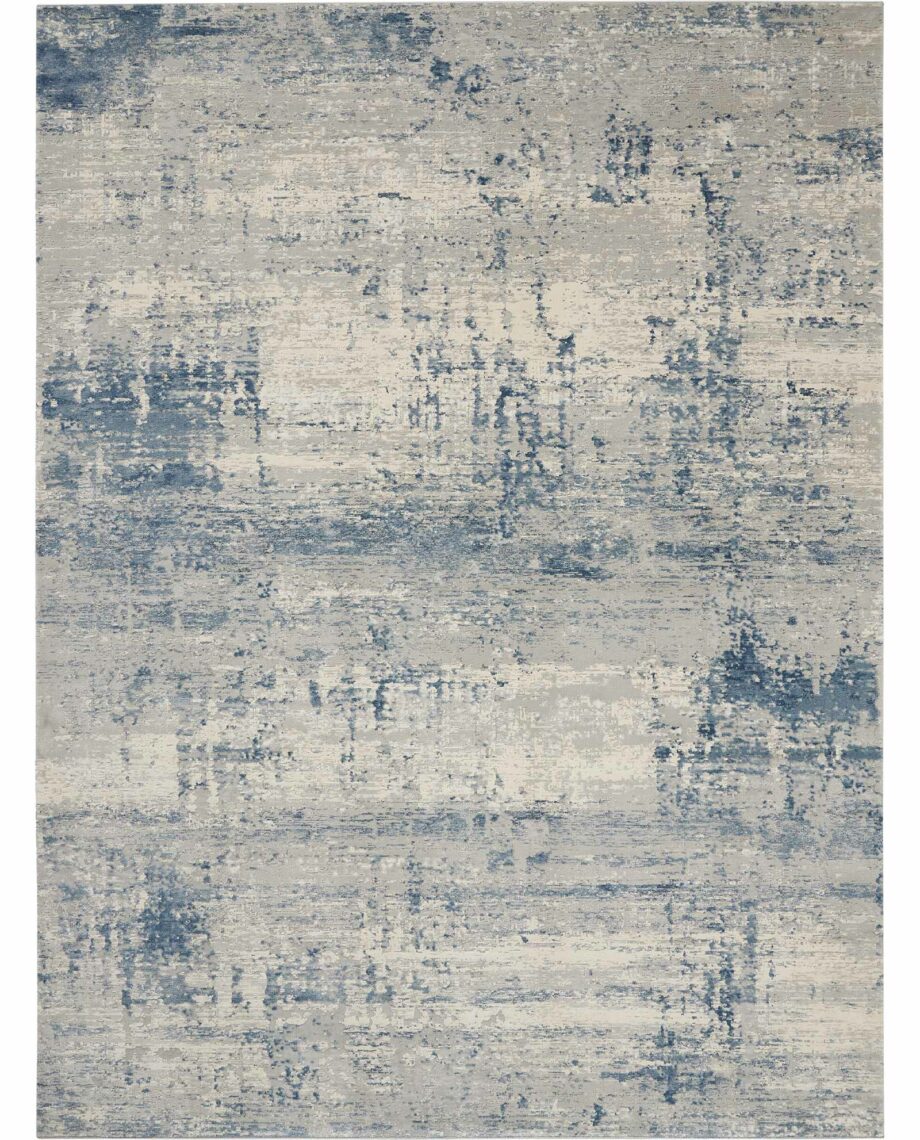 Nourison tapijt Rustic Textures RUS10 IVBLU IVORY BLUE 8x11 099446496508