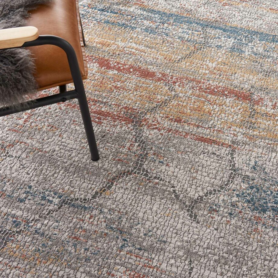 Nourison tapijt Rustic Textures RUS11 MULTI MULTICOLOR 8XRND 099446836052 interior 2