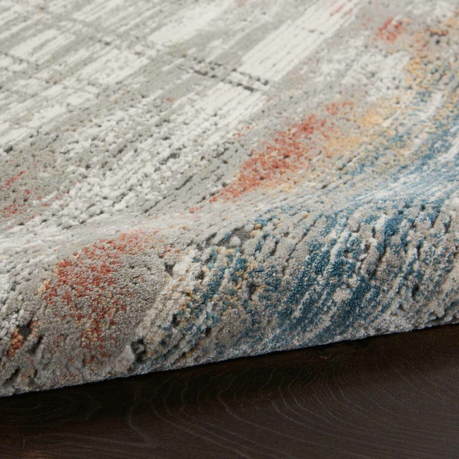 Nourison tapijt Rustic Textures RUS12 GRYMT GREY MULTICOLOR 5X7 099446799128 TX01