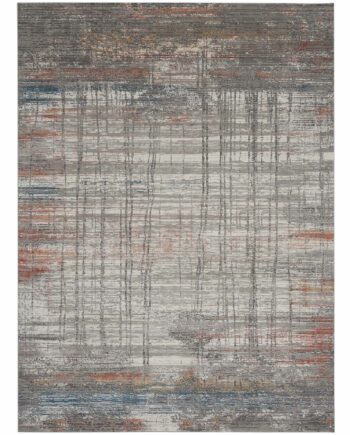 Nourison tapijt Rustic Textures RUS12 GRYMT GREY MULTICOLOR 8x11 099446799135