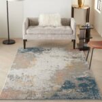 Nourison tapijt Rustic Textures RUS13 GRYBL GREY BLUE 5X7 099446799197 interior 1