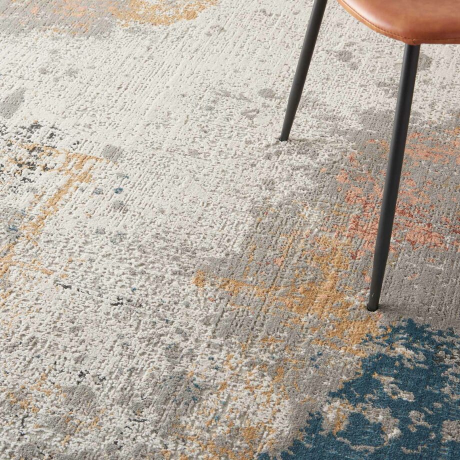 Nourison tapijt Rustic Textures RUS13 GRYBL GREY BLUE 5X7 099446799197 interior 2