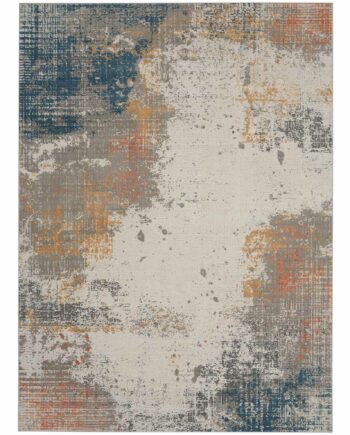 Nourison tapijt Rustic Textures RUS13 GRYBL GREY BLUE 8x11 099446799210