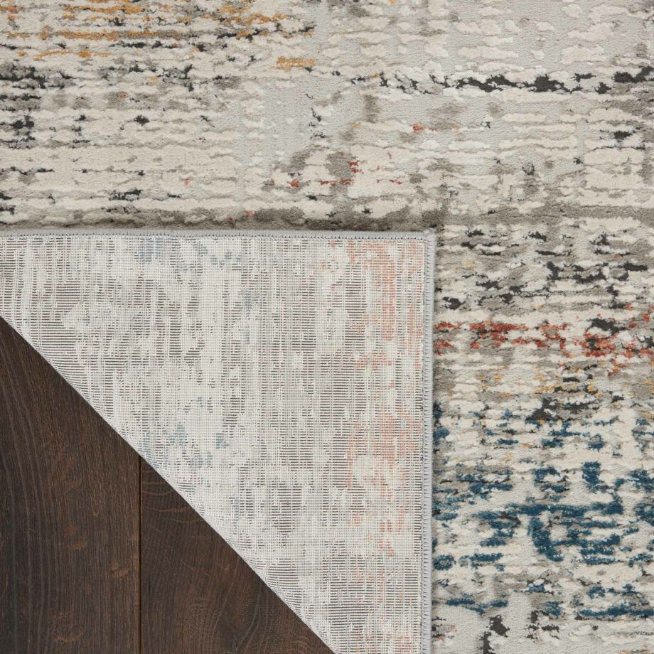 Nourison tapijt Rustic Textures RUS14 LTGMT LIGHT GREY MULTICOLOR 5X7 099446799272 CRB