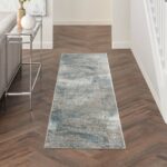 Nourison tapijt Rustic Textures RUS15 LGYBL LIGHT GREY BLUE 2x8 099446799449 interior 1