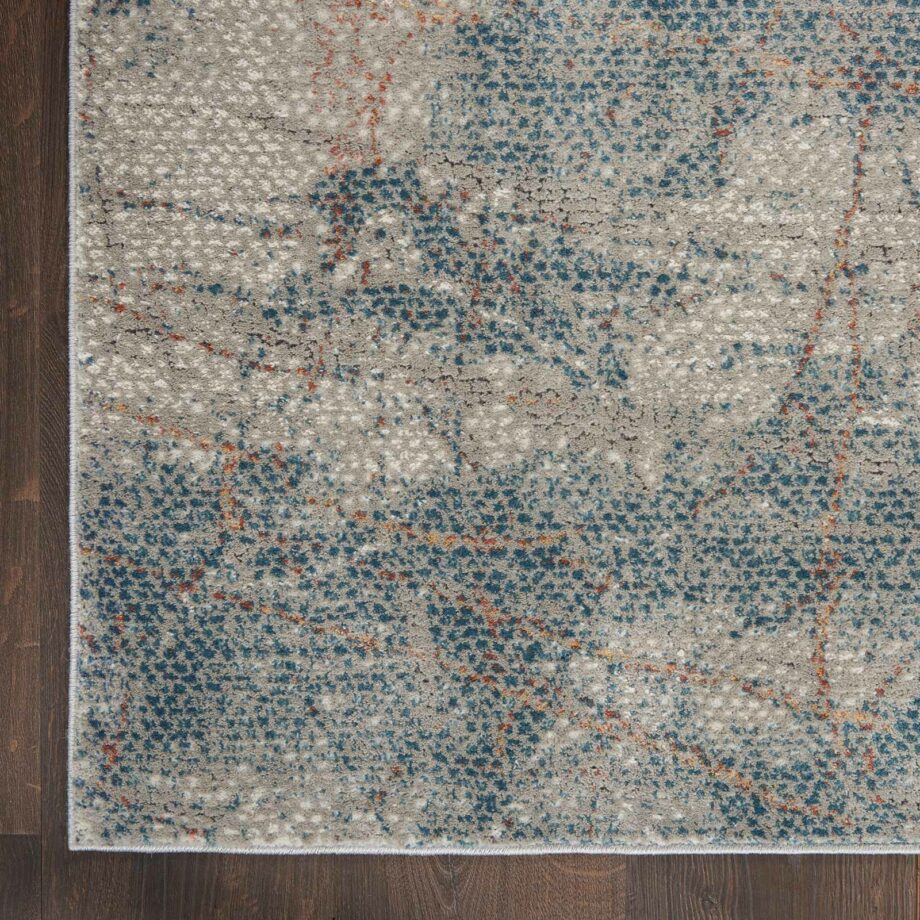 Nourison tapijt Rustic Textures RUS15 LGYBL LIGHT GREY BLUE 5X7 099446799487 CR