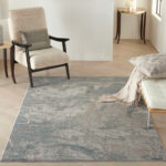 Nourison tapijt Rustic Textures RUS15 LGYBL LIGHT GREY BLUE 5X7 099446799487 interior 1