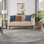 Nourison tapijt Rustic Textures RUS15 LGYBL LIGHT GREY BLUE 8XRND 099446836113 interior 3