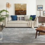 Nourison tapijt Rustic Textures RUS15 LGYBL LIGHT GREY BLUE 8x11 099446799494 interior 3