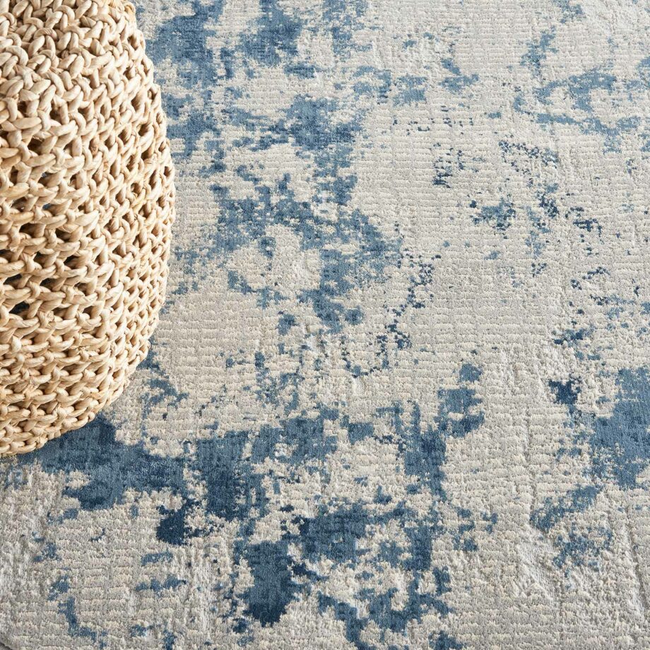 Nourison tapijt Rustic Textures RUS16 GRYBL GREY BLUE 8XRND 099446836120 interior 2
