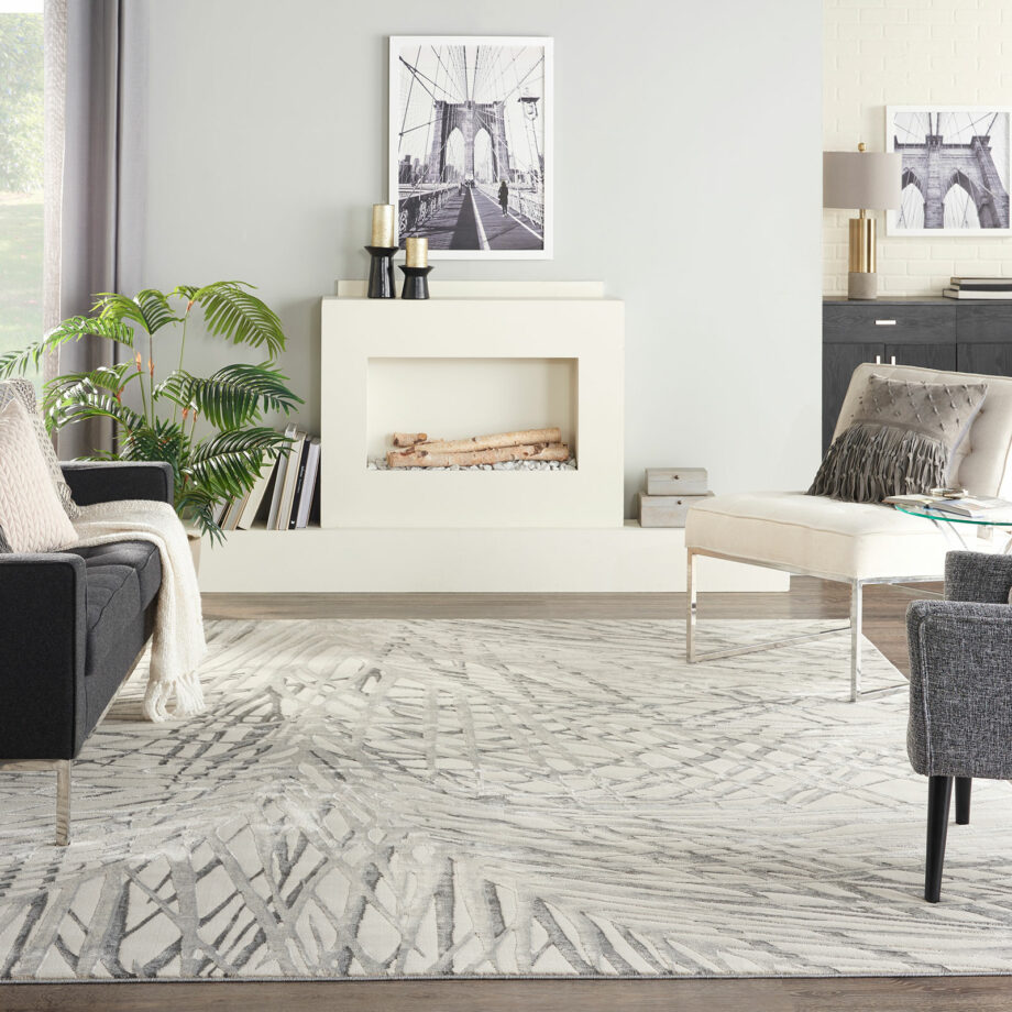 Nourison tapijt Rustic Textures RUS17 IVGRY IVORY GREY 8x11 099446814951 interior 3