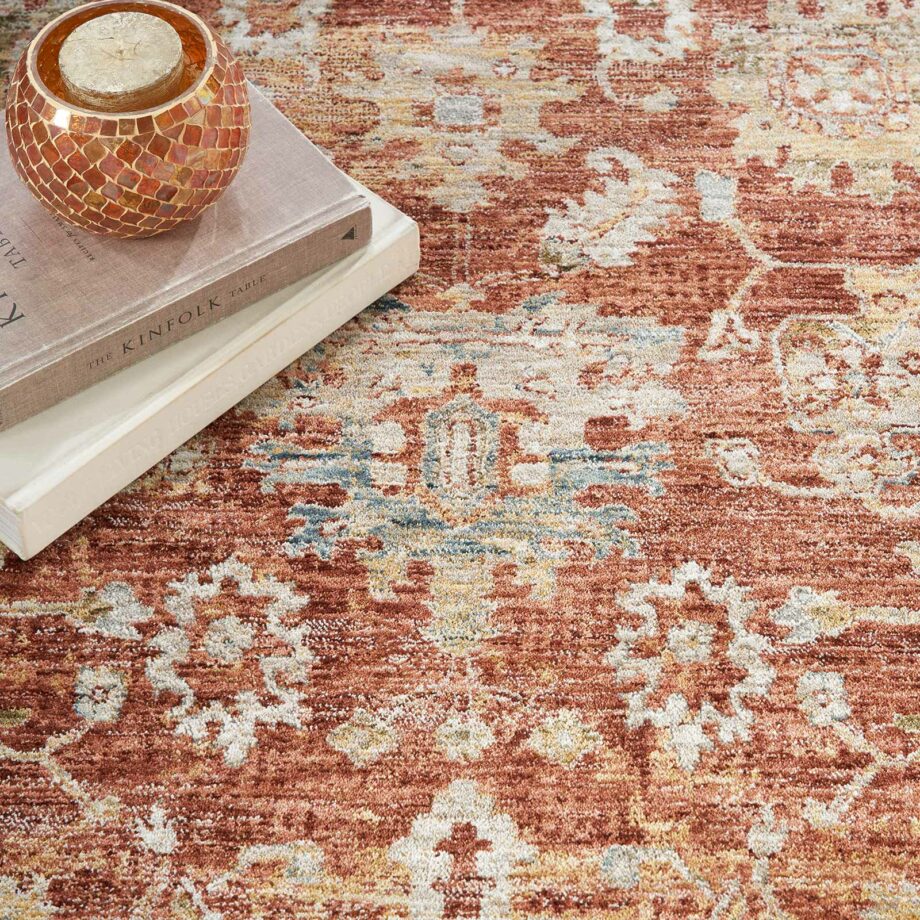 Nourison tapijt Sahar SHR02 RUST 5x8 099446025180 interior 2