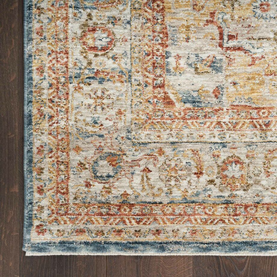 Nourison tapijt Sahar SHR06 IVBLU IVORY BLUE 5x8 099446166302 CR