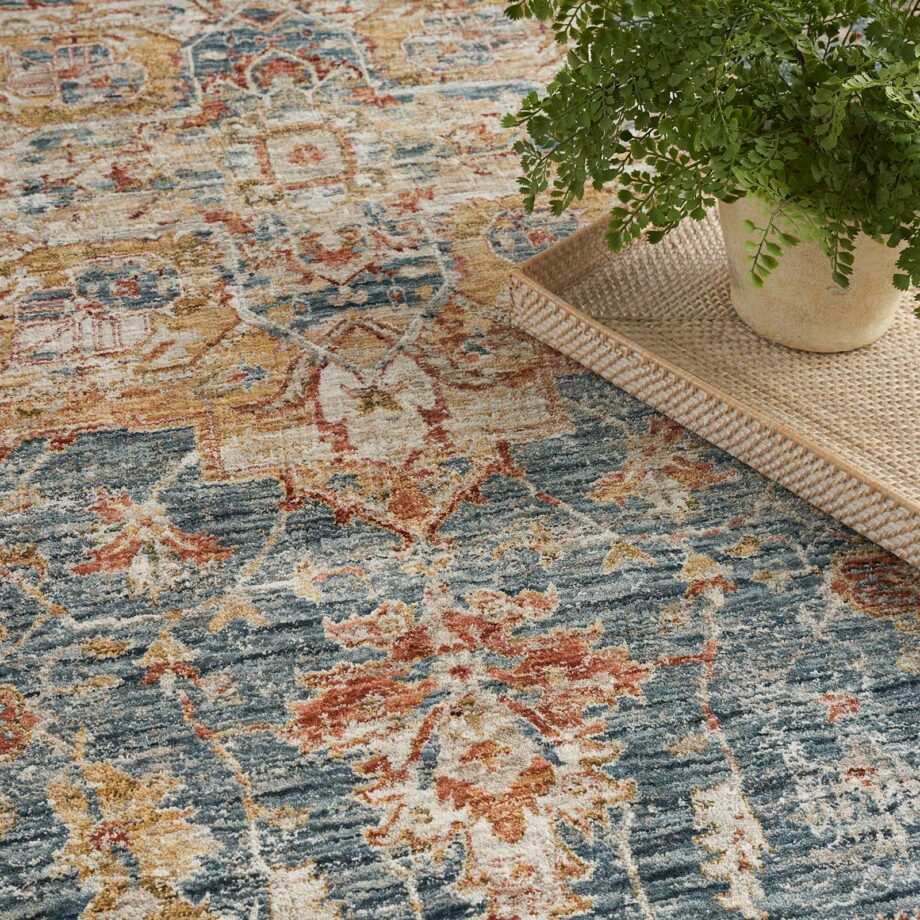 Nourison tapijt Sahar SHR06 IVBLU IVORY BLUE 5x8 099446166302 interior 2