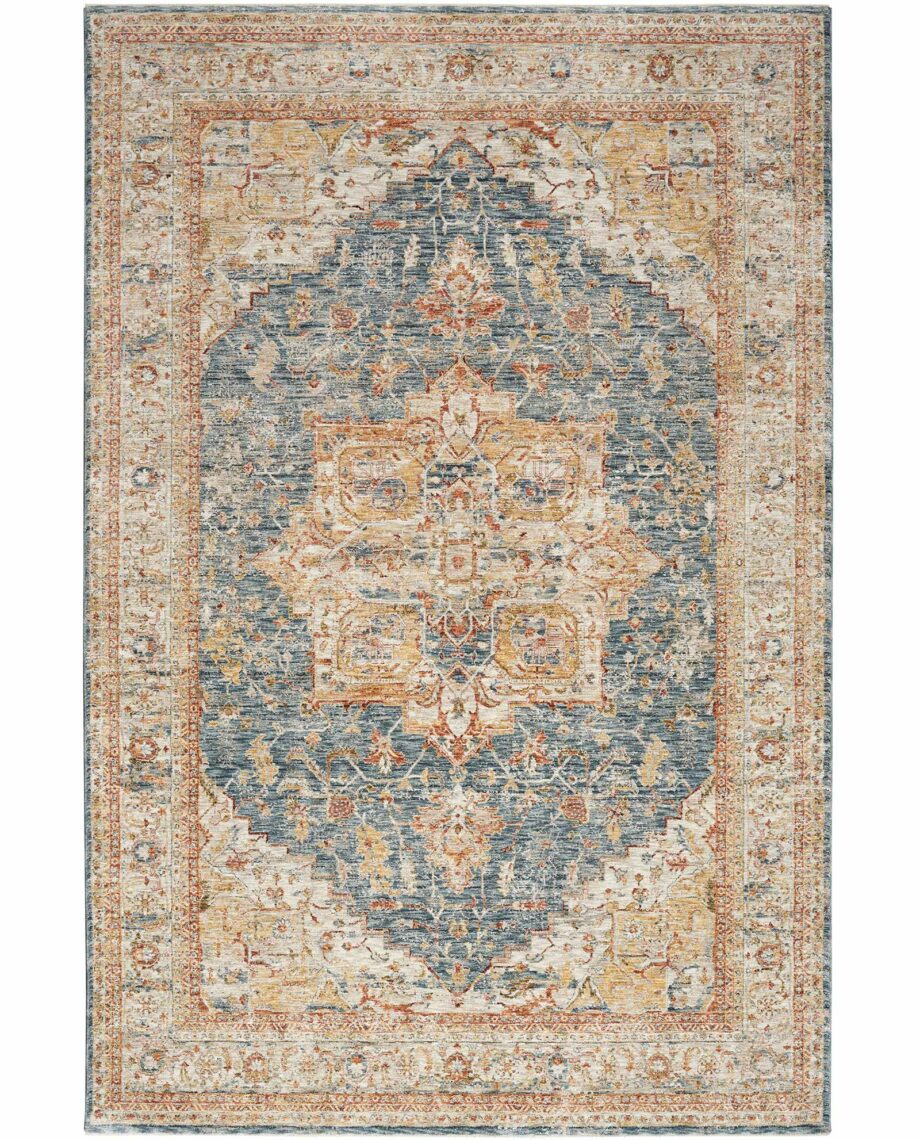 Nourison tapijt Sahar SHR06 IVBLU IVORY BLUE 8x10 099446166326