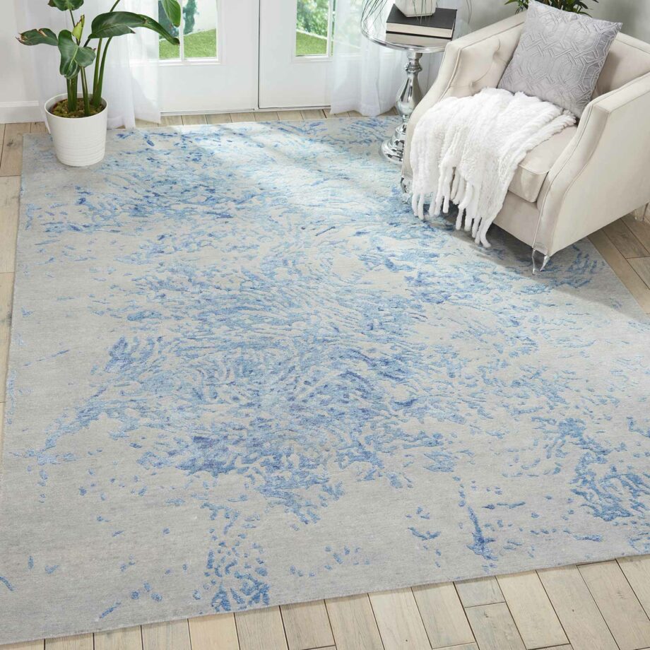 Nourison tapijt Silk Shadows SHA18 GRYBL 8x10 099446451118 Room2