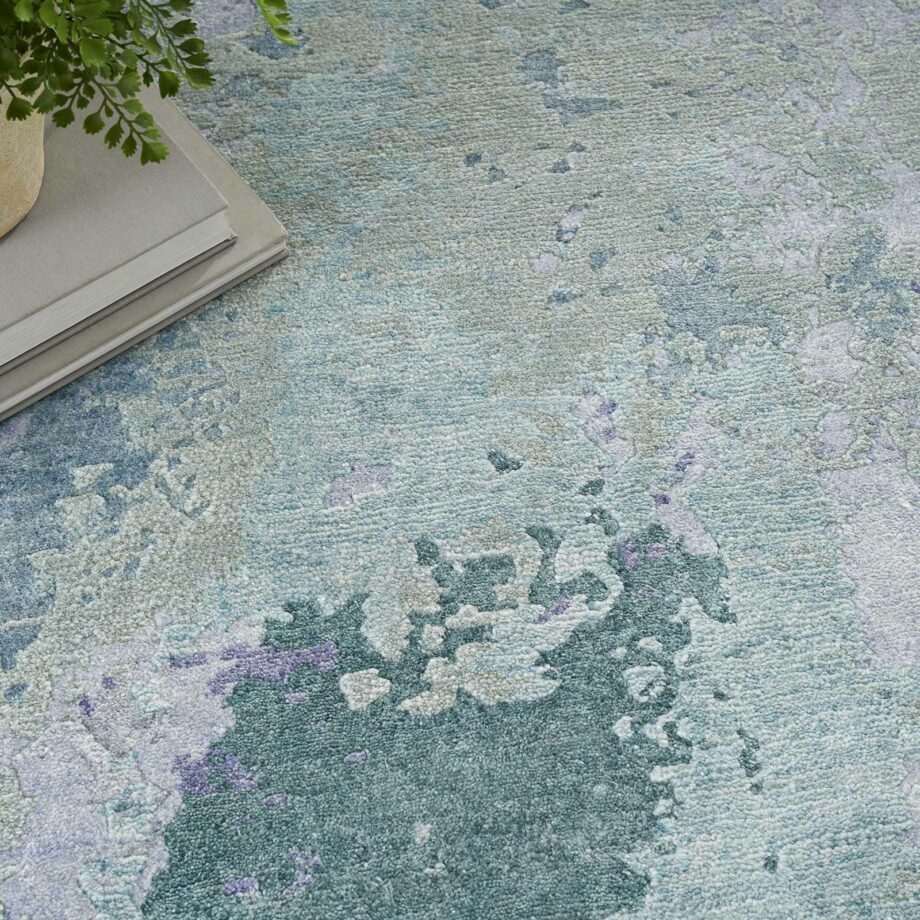 Nourison tapijt Silk Shadows SHA22 BLUGN BLUE GREEN 8X10 099446020659 interior 2