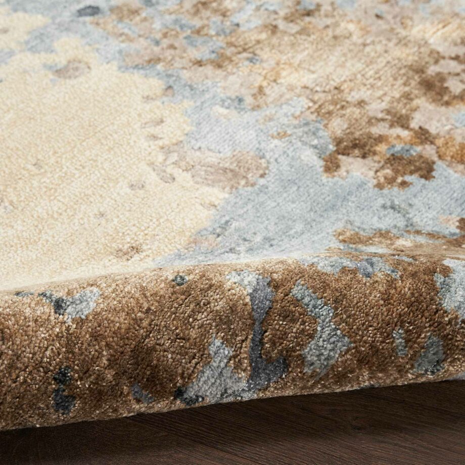Nourison tapijt Silk Shadows SHA23 BGEBL BEIGE BLUE 8x10 099446929365 TX01