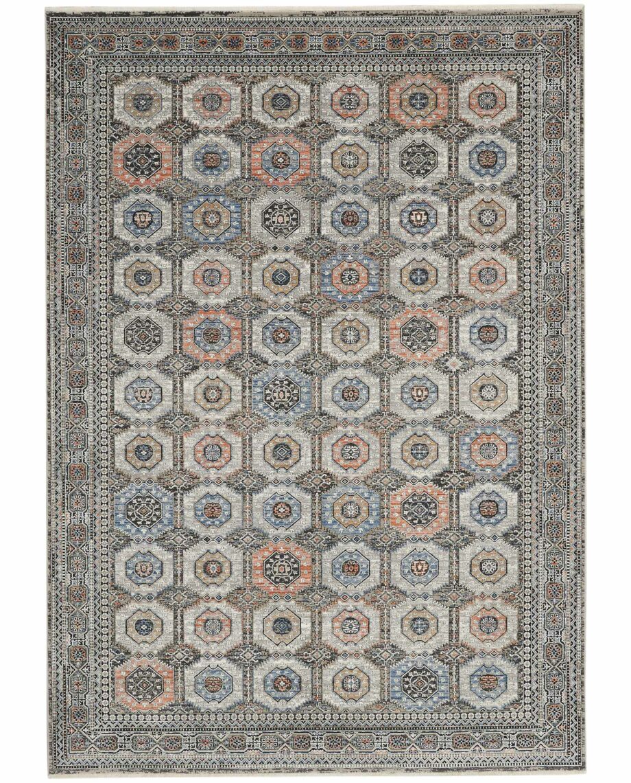Nourison tapijt Starry Nights STN09 GRYNV GREY NAVY 5x7 099446797230