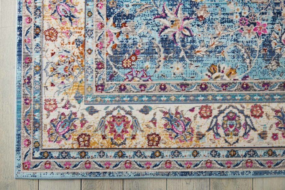 Nourison tapijt Vintage Kashan VKA01 BLUE 5x7 099446454997 CR01