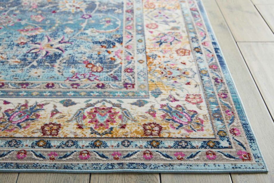 Nourison tapijt Vintage Kashan VKA01 BLUE 5x7 099446454997 DT01