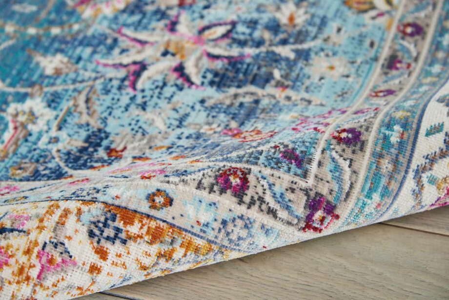 Nourison tapijt Vintage Kashan VKA01 BLUE 5x7 099446454997 TX01