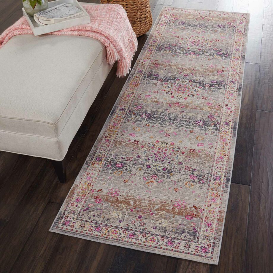 Nourison tapijt Vintage Kashan VKA01 GREY 2x8 099446455031 interior 1 C