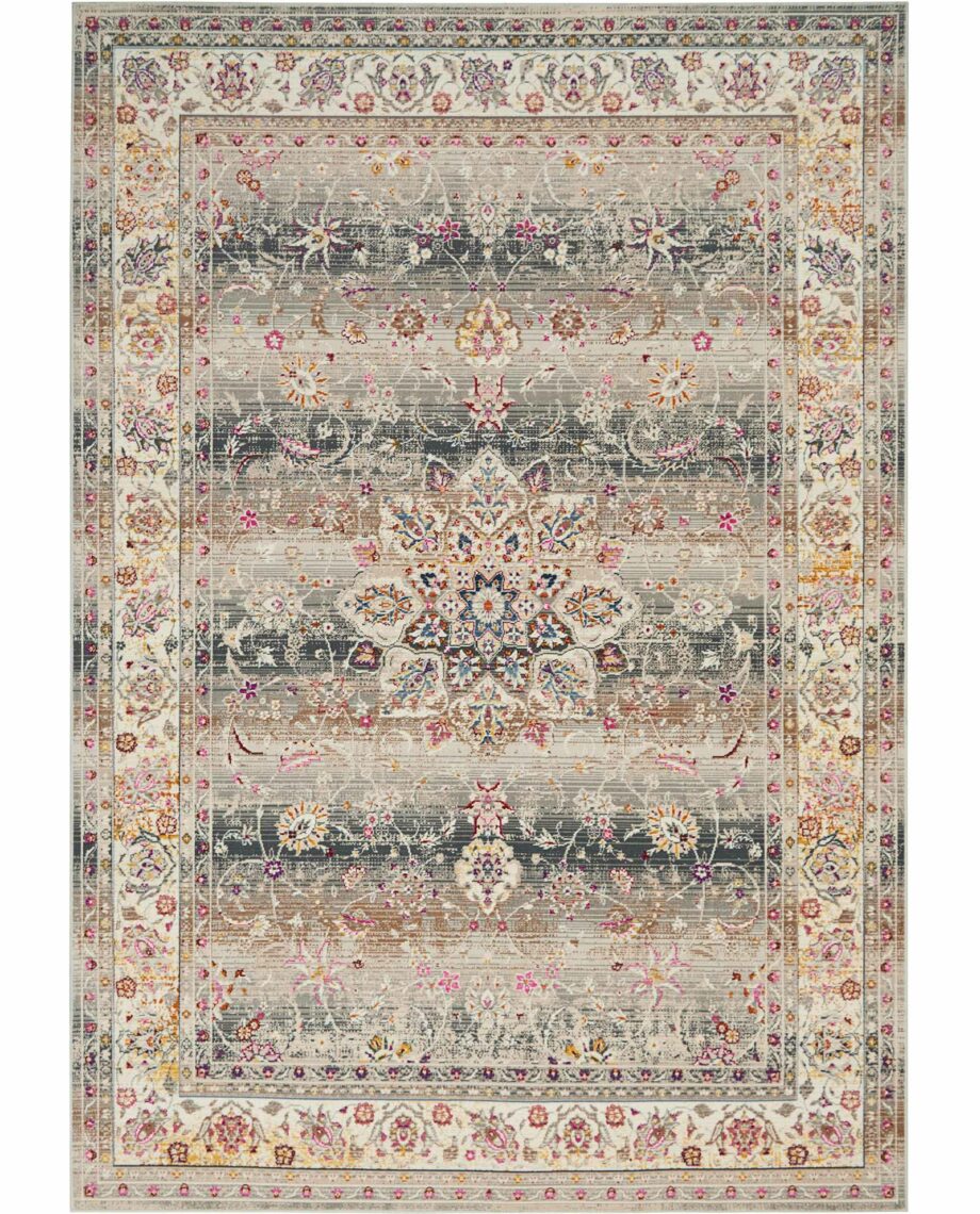 Nourison tapijt Vintage Kashan VKA01 GREY 5x7 099446455116 MAIN