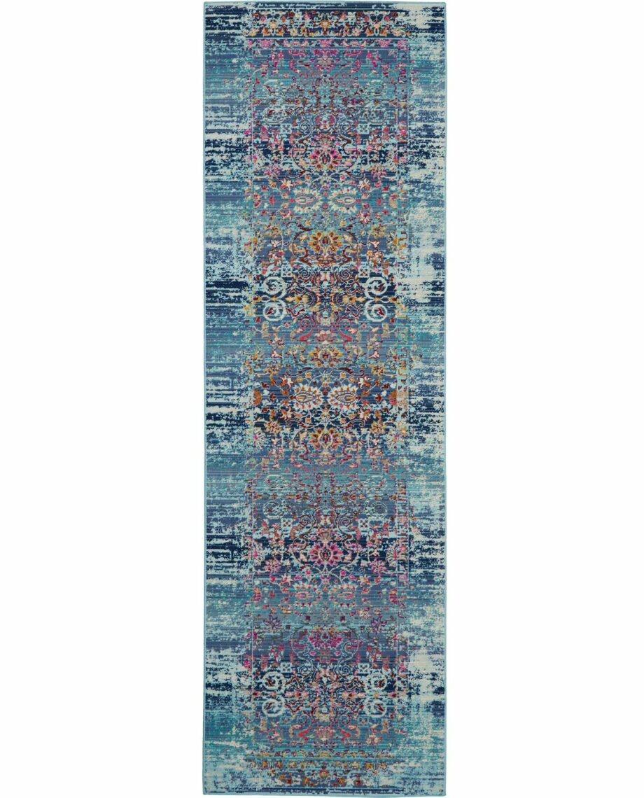 Nourison tapijt Vintage Kashan VKA02 BLUE 2x8 99446455277 C