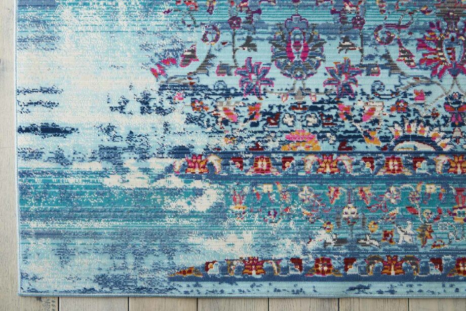 Nourison tapijt Vintage Kashan VKA02 BLUE 5x7 099446455345 CR01