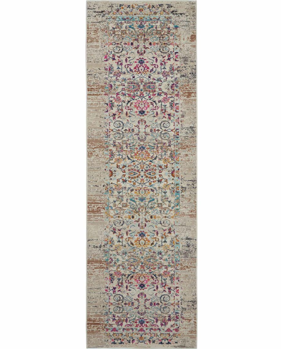 Nourison tapijt Vintage Kashan VKA02 IVORY 2x8 099446455499 C