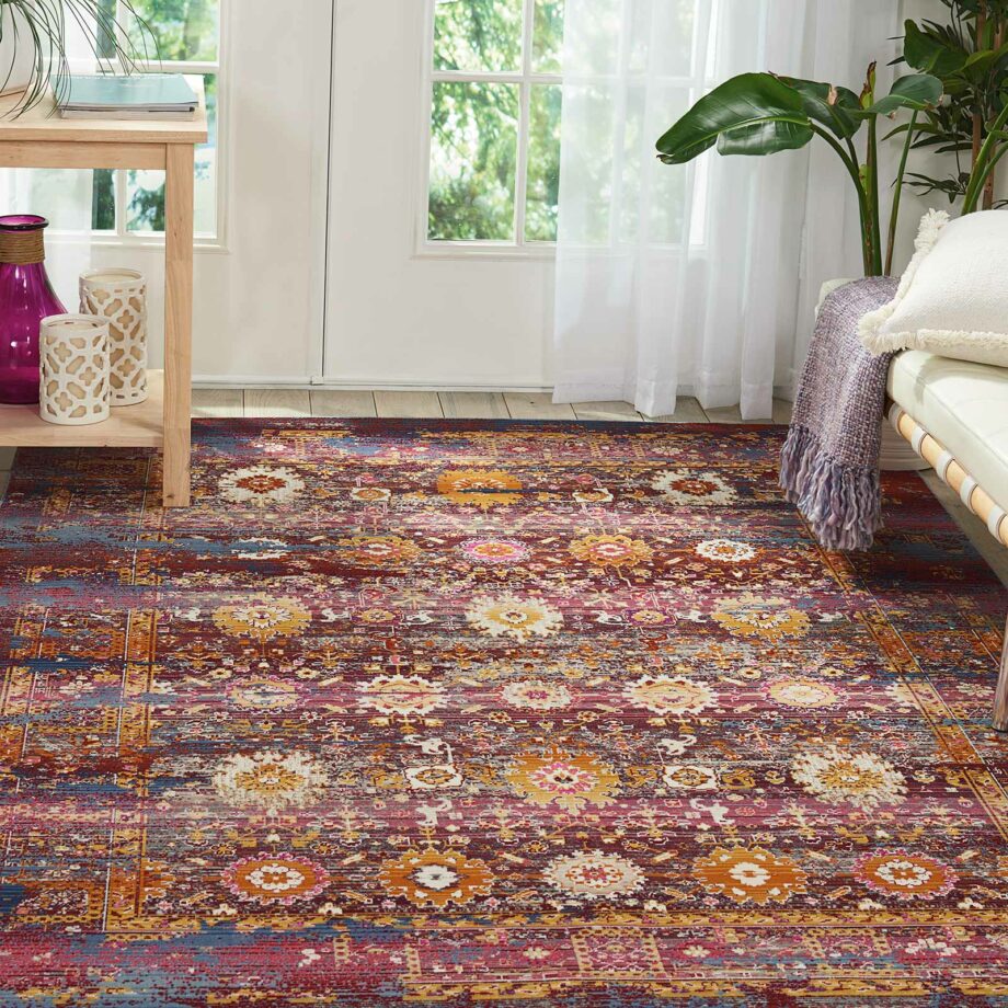 Nourison tapijt Vintage Kashan VKA03 RDMTC 5x7 099446455574 interior 1 OSTKCROP