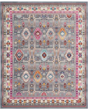 Nourison tapijt Vintage Kashan VKA05 GYMTC GREY MULTICOLOR 8x10 099446811851