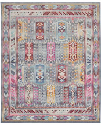 Nourison tapijt Vintage Kashan VKA06 GYMTC GREY MULTICOLOR 8x10 099446811998