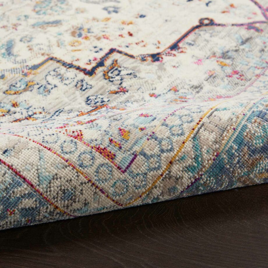 Nourison tapijt Vintage Kashan VKA07 IVBLU IVORY BLUE 5X8 099446812094 TX01 Copy