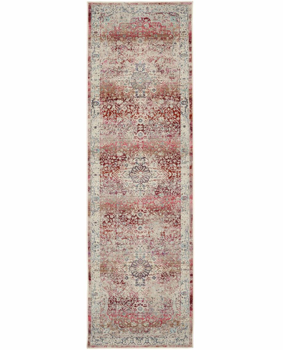 Nourison tapijt Vintage Kashan VKA07 REDIV RED IVORY 2x8 099446812186