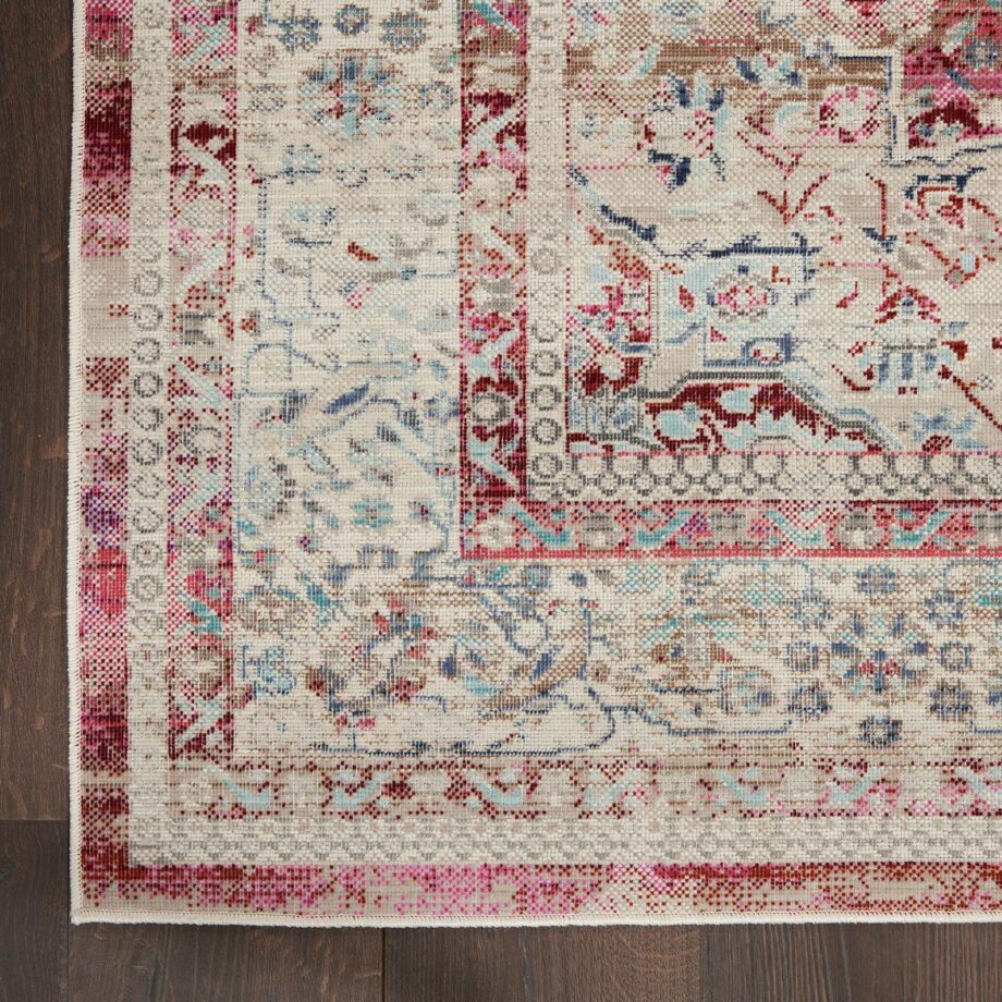 Nourison tapijt Vintage Kashan VKA07 REDIV RED IVORY 5X8 099446812216 CR