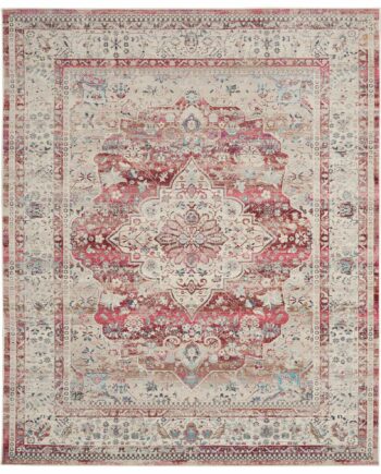 Nourison tapijt Vintage Kashan VKA07 REDIV RED IVORY 8x10 099446812254