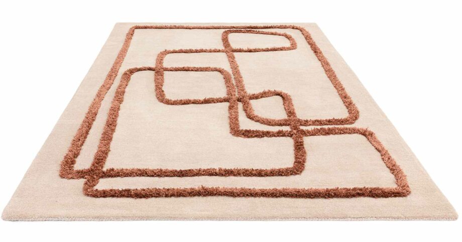 Asiatic tapijt 96 Infinity Copper 1 3D