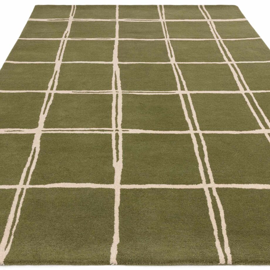 Asiatic tapijt Albany Grid Olive 1