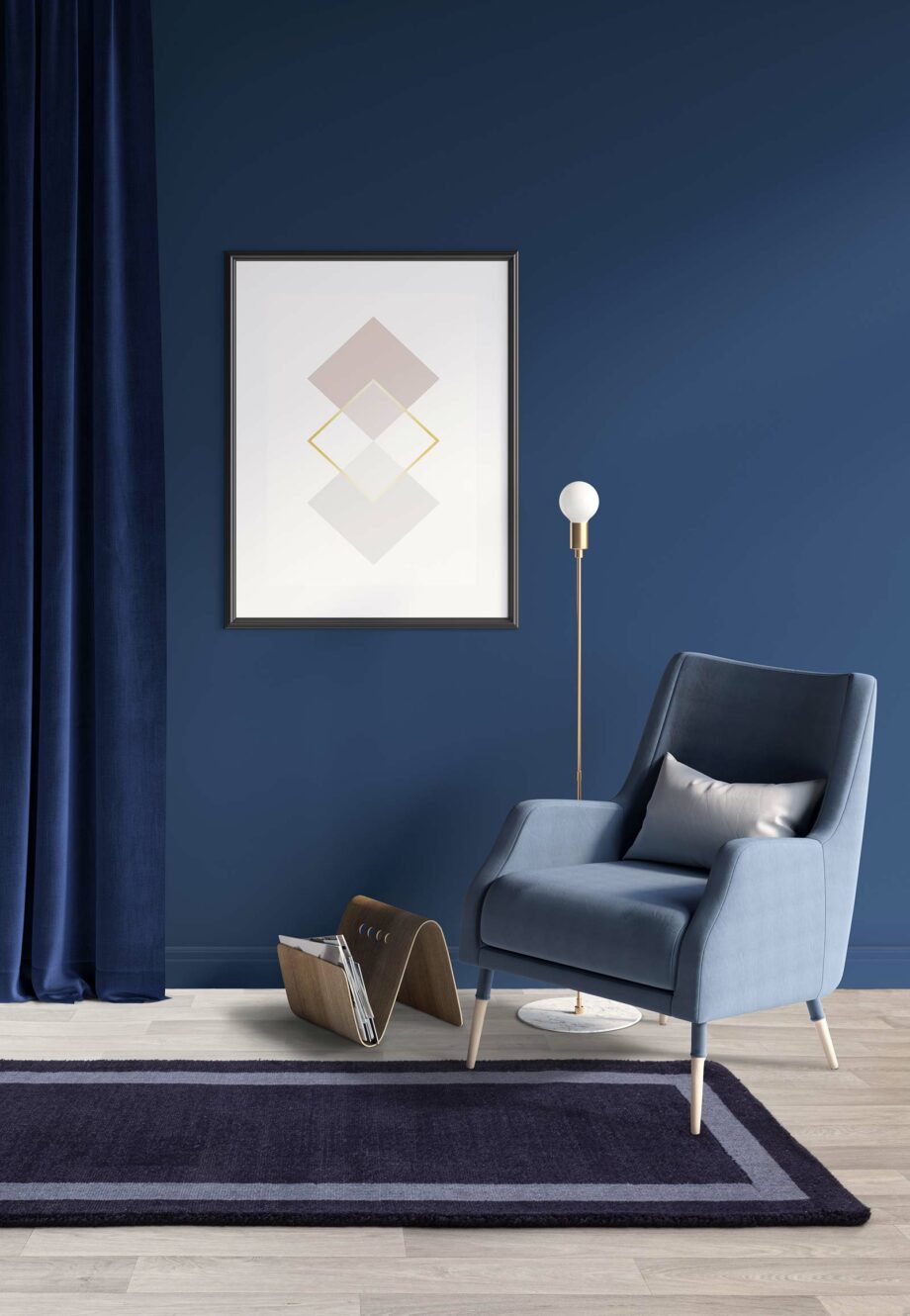 Asiatic tapijt Albi Navy runner interior