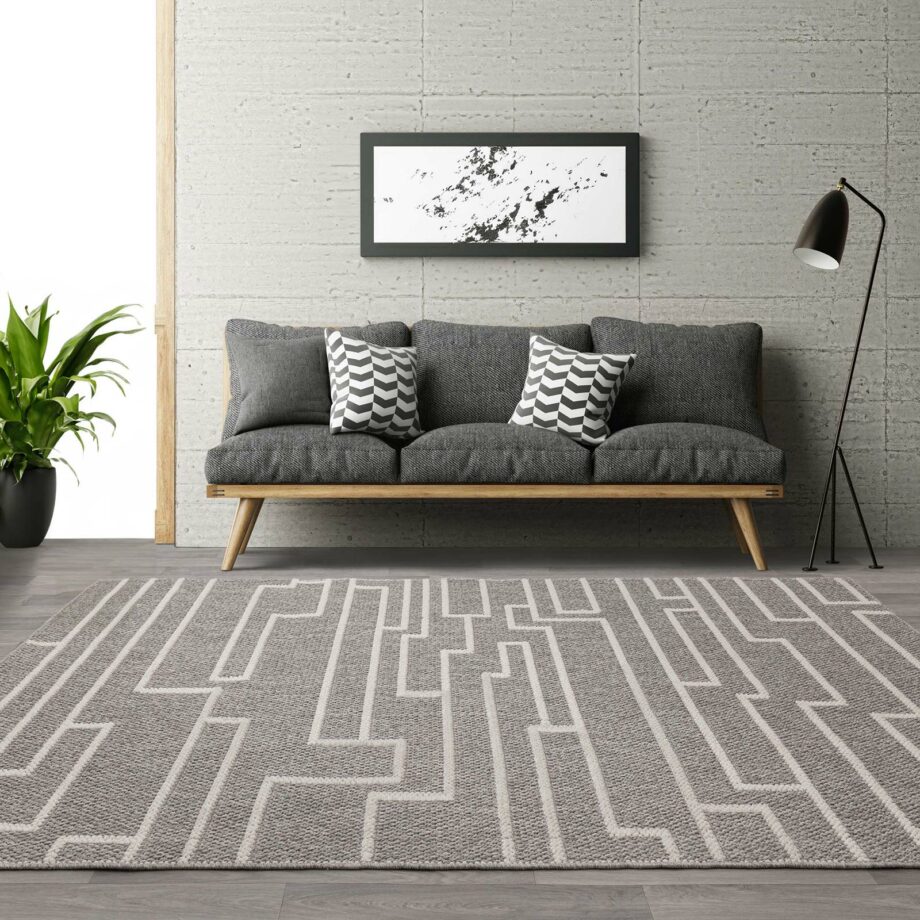 Asiatic tapijt Camber Track Grey interior square